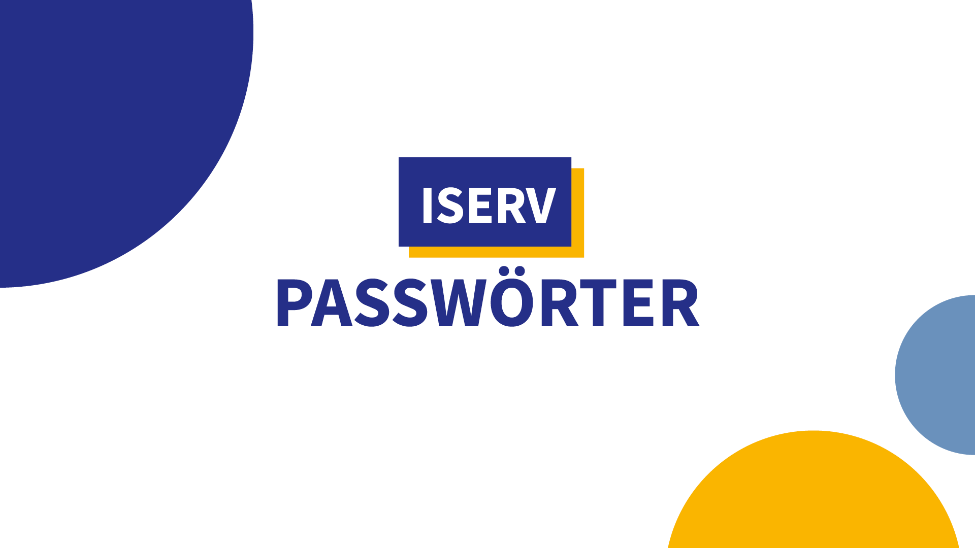 Lernpfad: Passwörter im IServ