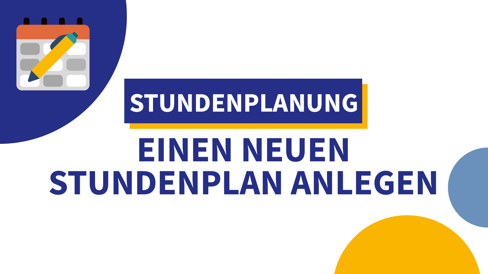 IServ-Stundenplanung: digitalen Stundenplan erstellen